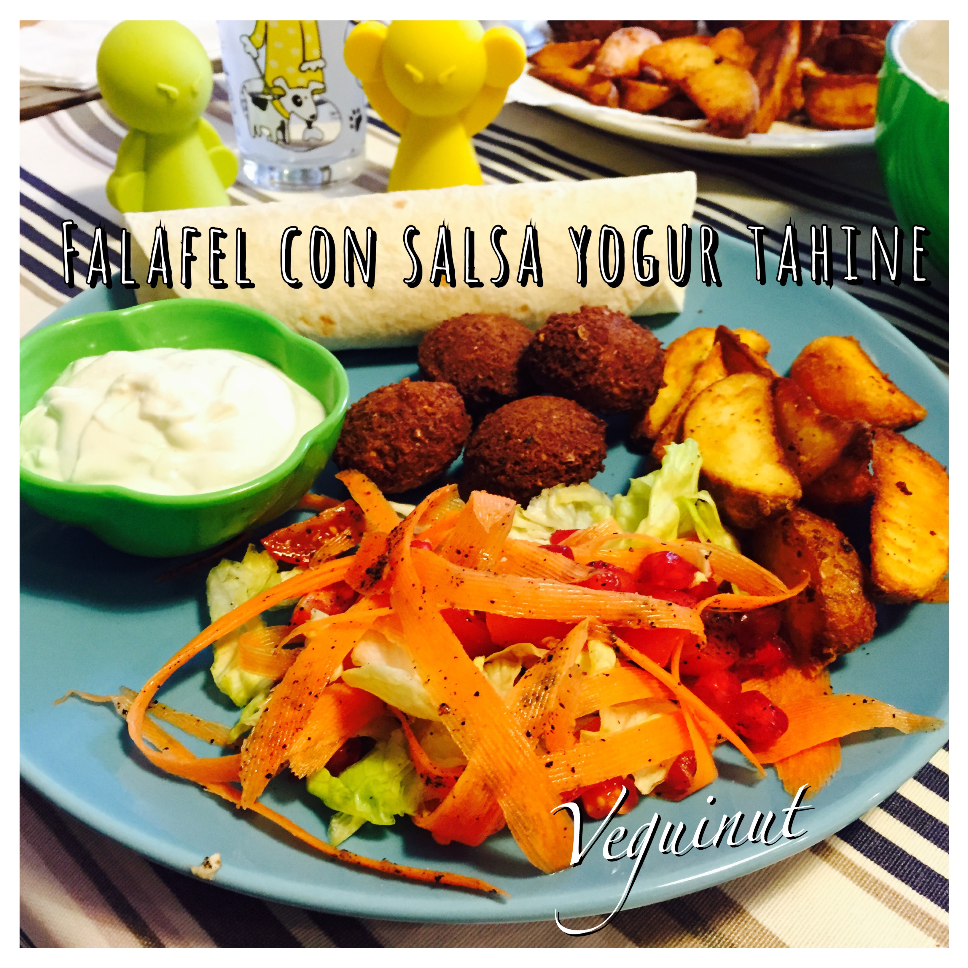 Falafel y salsa Tahine
